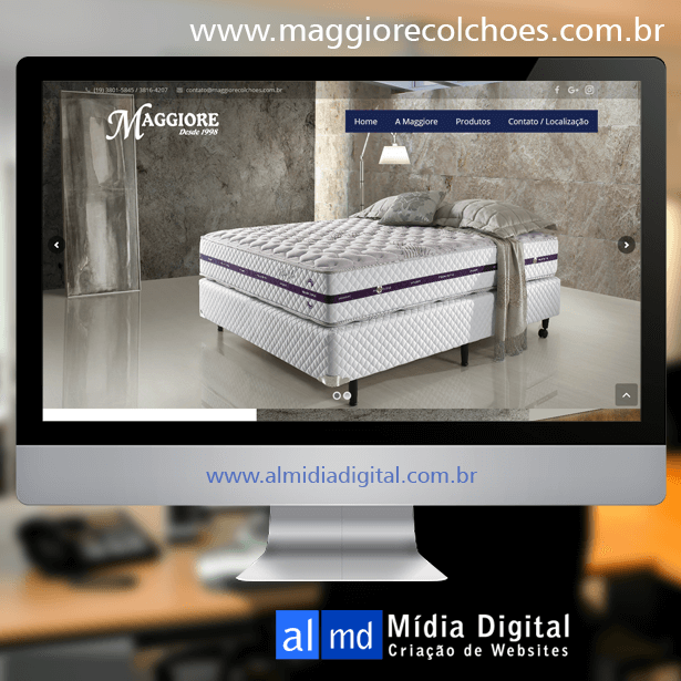 Site Maggiore Colchões Criação de Website, Criação de Site, Site Para Empresa SP